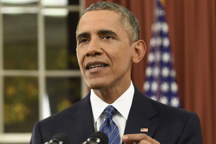 
	Barack Obama: &quot;depois de meio s&eacute;culo de conflito, chegou o momento para a paz&quot;, afirmou Obama
 (Saul Loeb-Pool/Getty Images)