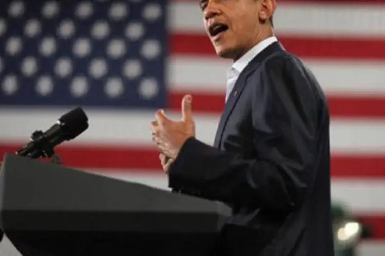 No Congresso, Obama disse que os americanos não podem mais esperar, e que "ficar sem fazer nada não é uma opção" (Joe Raedle/AFP)