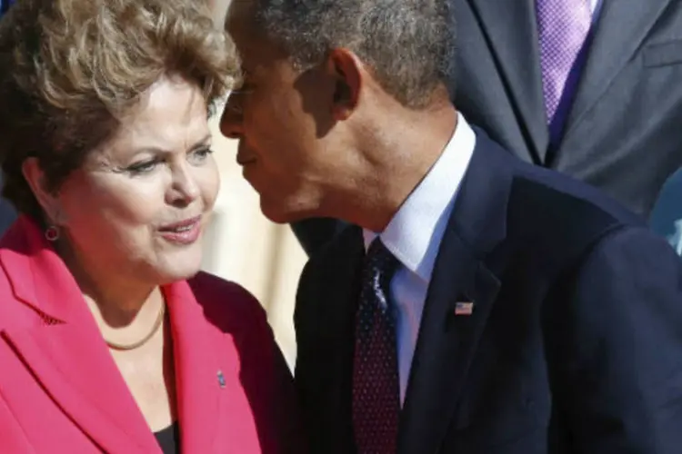 
	Dilma Rousseff e Barack Obama: segundo Pereira, caso Dilma tivesse mantido a viagem, a atual conjuntura deixaria a presidente vulner&aacute;vel
 (REUTERS/Grigory Dukor)