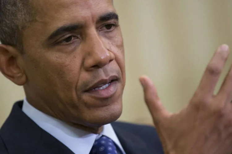 
	Barack Obama:&nbsp;&quot;Nos &uacute;ltimos 3 anos e meio, nossas empresas criaram 7 milh&otilde;es e meio de novos empregos, o desempregou diminuiu e nosso sistema financeiro &eacute; mais seguro&quot;, disse o presidente americano
 (Reprodução)
