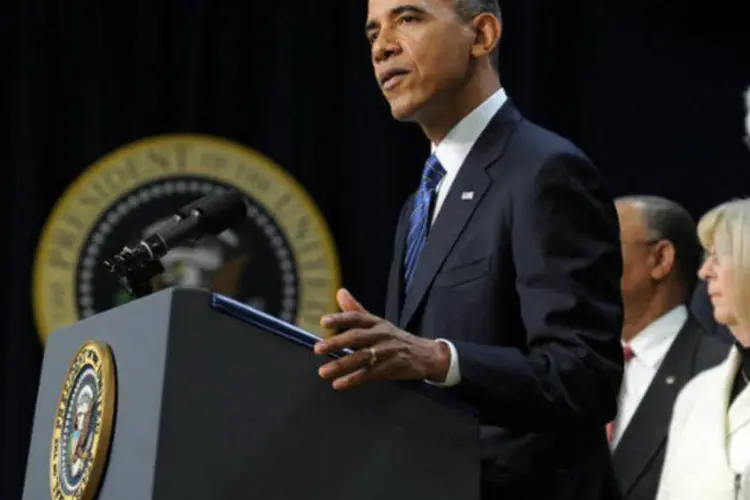
	Presidente americano Barack Obama:&nbsp;Obama disse que o melhor que pode fazer &eacute; continuar insistindo em&nbsp;&quot;regular a situa&ccedil;&atilde;o&quot;&nbsp;e em explicar o que &eacute; o correto.
 (AFP / Jewel Samad)