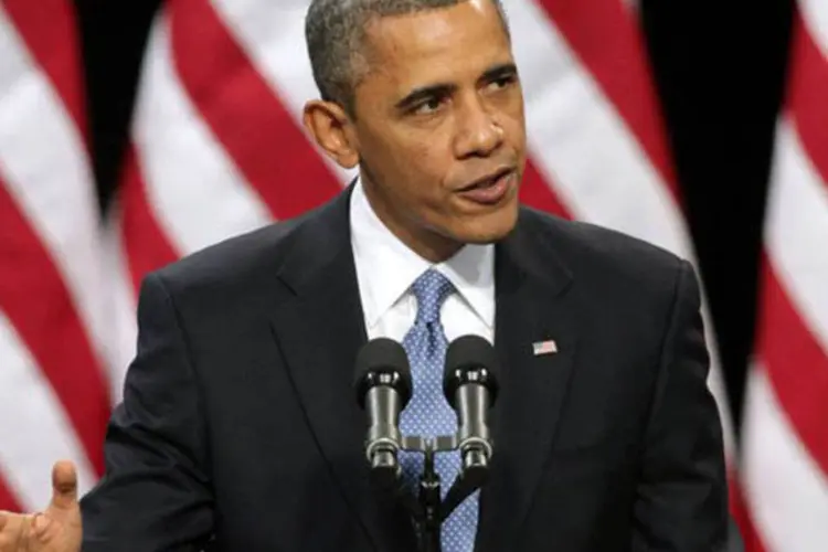 
	Obama: &quot;2013 pode ser um ano de s&oacute;lido crescimento, mais trabalho e melhores sal&aacute;rios&quot;
 (AFP/ John Gurzinski)