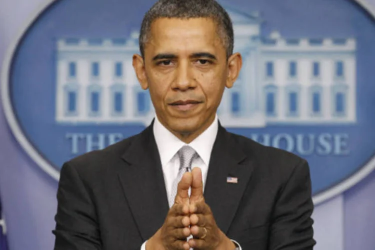 
	Barack Obama: &quot;Os pensamentos e ora&ccedil;&otilde;es do povo americano est&atilde;o com as fam&iacute;lias de todos aqueles que foram mortos e feridos no atentado&quot;, disse o presidente
 (REUTERS/Kevin Lamarque)