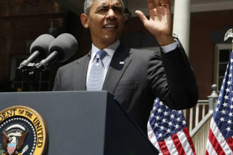 
	Obama ainda n&atilde;o se pronunciou sobre a derrubada do presidente Mohammed Mursi, com quem falou na segunda-feira por telefone
 (REUTERS/Larry Downing)