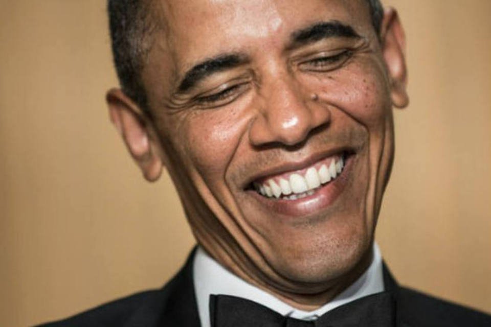 Impasses em Washington viram piada de Obama em jantar