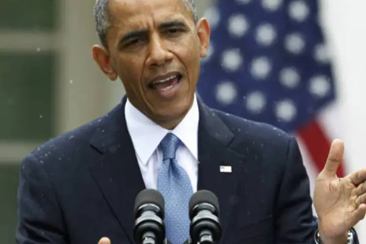 
	O presidente dos EUA, Barack Obama: segundo o presidente, apesar de Osama bin Laden estar morto, os EUA seguem estando amea&ccedil;ado por terroristas.
 (REUTERS/Kevin Lamarque)