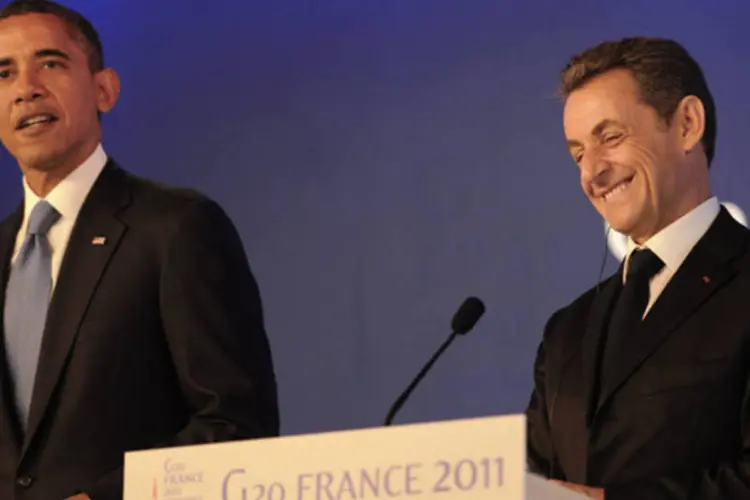 Embora Obama e Sarkozy sempre tenham qualificado de excelente sua aliança, ambos tiveram sérias diferenças sobre assuntos como a guerra no Afeganistão (Lionel Bonaventure - Pool/Getty Images)