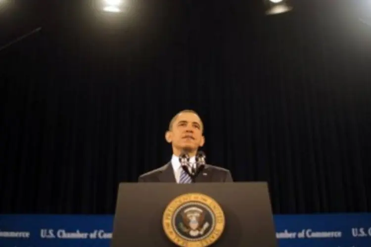 Obama faz seu discurso ao mundo muçulmando no Egito, em 2009 (Alejandro Pagni/AFP)