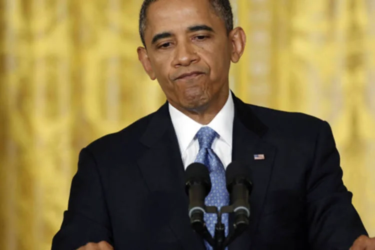 
	Barack Obama: o ato solene em frente ao Capit&oacute;lio coincide com a festividade que anualmente lembra Luther King.
 (Jonathan Ernst/Reuters)