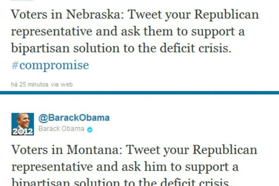 Ante impasse no Congresso, Obama apela para o Twitter