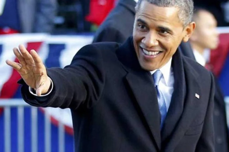 O presidente dos Estados Unidos, Barack Obama, no dia da cerimônia de posse para seu segundo mandato (REUTERS/Jim Bourg)