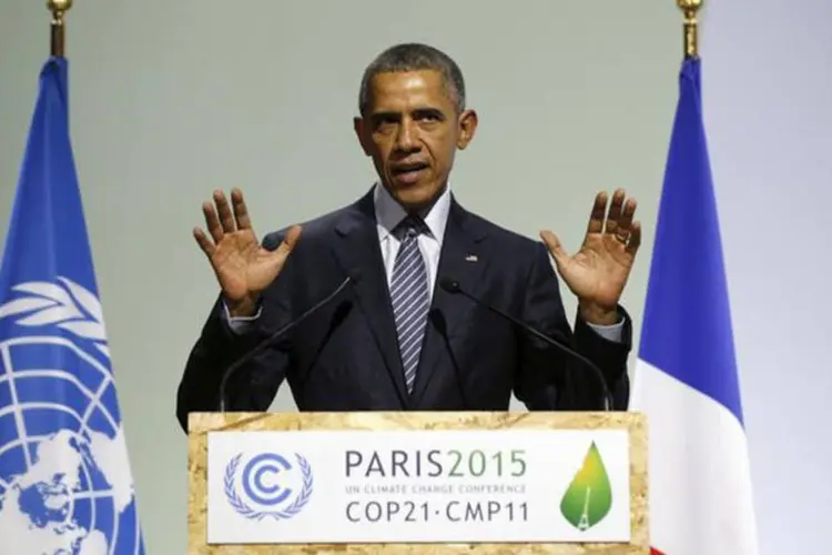 Barack Obama, na COP-21, em Paris 30/11/2015 (REUTERS/Kevin Lamarque)