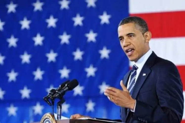 A taxa de desemprego caiu 0,4 ponto em dois meses e "nossa economia está se reforçando", afirmou Obama (Mandel Ngan/AFP)