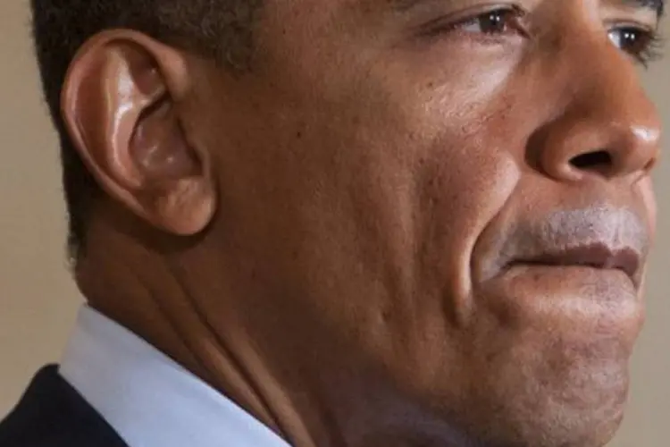 Barack Obama: presidente dos Estados Unidos vê o tiroteio em Denver como uma violência "malvada e sem sentido" (Saul Loeb/AFP)