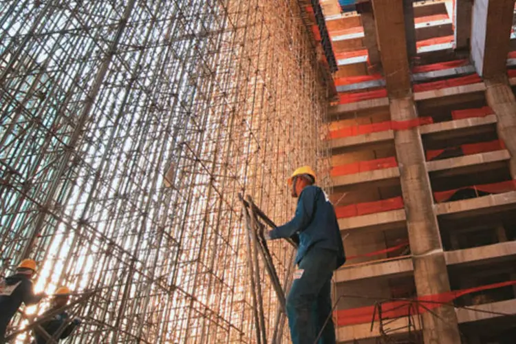 
	Obra da Brookfield em S&atilde;o Paulo: resultado foi pressionado por lan&ccedil;amentos e vendas menores entre janeiro e mar&ccedil;o e cancelamentos novamente mais altos
 (Germano Lüders/Site Exame)