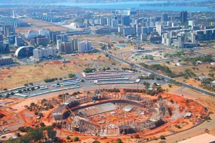 Construção do novo Estádio Nacional de Brasília (Castro Mello Arquitetura)