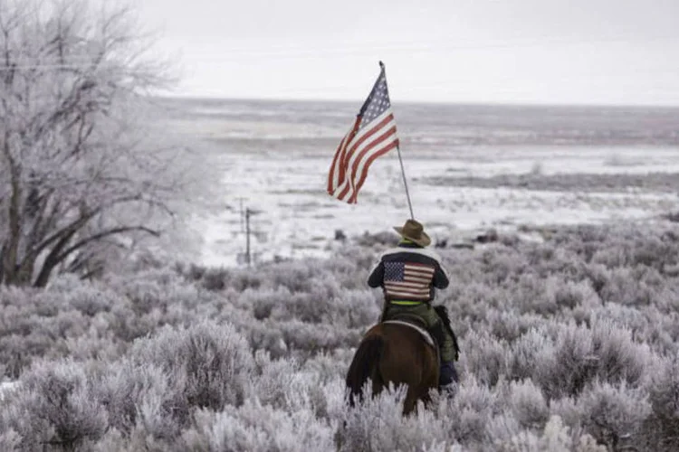 Ocupação: o movimento antigovernamental liderado por Ammon Bundy exige que terras federais como as do parque sejam "entregues ao povo" (Rob Kerr / AFP)