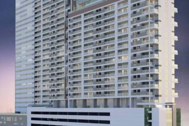Legend, empreendimento da Odebrecht em Santos: quartos de hotel que custavam 13.800 reais o metro quadrado foram vendidos em dez dias (Divulgação)
