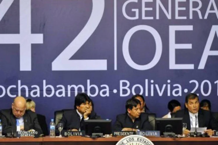 A 42ª Assembleia Geral da OEA: os embaixadores dos países americanos junto à OEA realizarão uma ''apreciação coletiva'' da situação no Paraguai (Aizar Raldes/AFP)