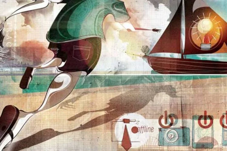 Ilustração - Desconexão (Denis Freitas/EXAME.com)