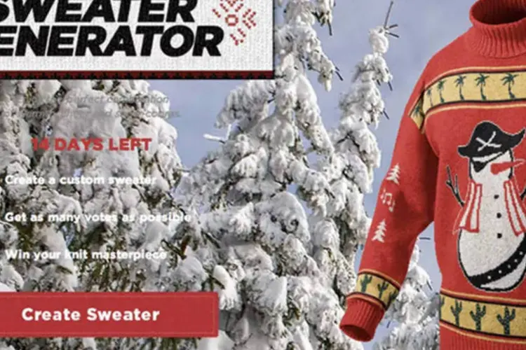 Sweater generator: pessoas podem criar seus próprios designs
