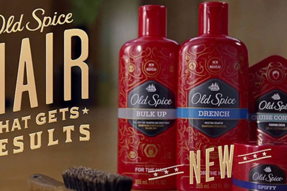 Old Spice mostra cabelo que consegue bons resultados