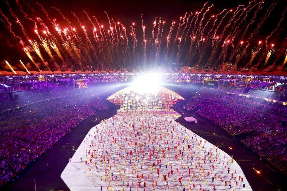 A abertura da Olimpíada do Rio em imagens espetaculares