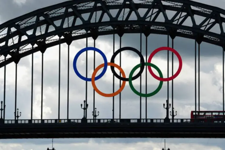 Símbolo das Olimpíadas em Newcastle, Inglaterra: “o ouro vai onde o ambiente de crescimento é melhor”, afirma o relatório (Stu Forster/Getty Images)