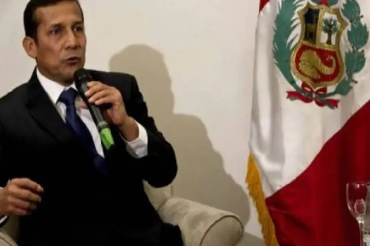 
	Ollanta Humala, presidente do Peru: sua impopularidade &eacute; atribu&iacute;da ao papel da esposa no governo
 (Nelson Almeida/AFP)