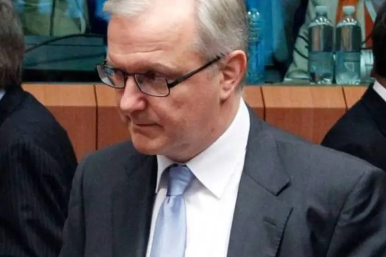 O Comissário Olli Rehn: "Só destaco que permitir que o ESM recapitalize diretamente os bancos, toda vez que se cumpram as condições, é um ponto fundamental em nossos esforços (François Lenoir/Reuters)