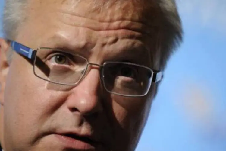 O comissário de Assuntos Econômicos europeu, Olli Rehn fez a afirmação porque as autoridades da Alemanha e França não chegaram a um acordo para enfrentar a crise (AFP)