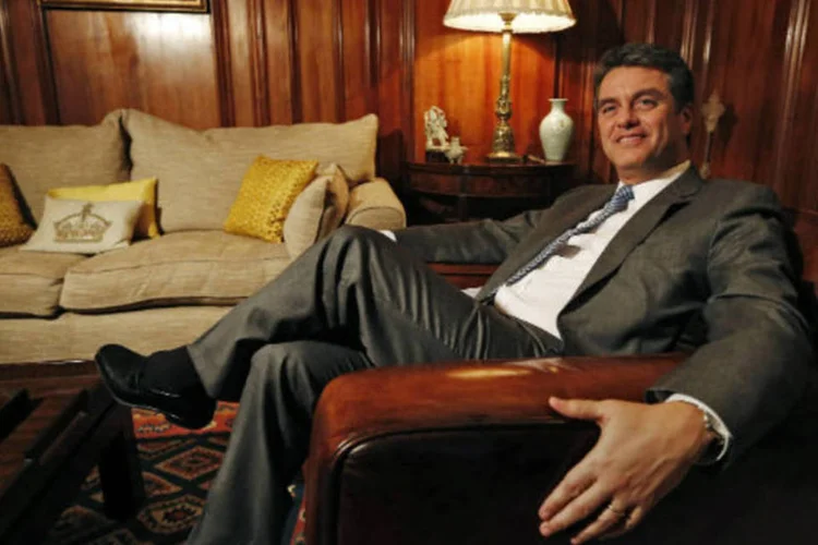 
	Roberto Azev&ecirc;do, candidato brasileiro para a dire&ccedil;&atilde;o-geral da Organiza&ccedil;&atilde;o Mundial do Com&eacute;rcio
 (REUTERS/Luke MacGregor)