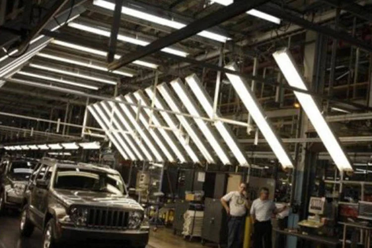 
	F&aacute;brica automotiva em Toledo, nos EUA: o umento das encomendas alimentou o crescimento mais r&aacute;pido, com uma em cada cinco empresas registrando alta
 (J.D. Pooley/Getty Images/AFP)
