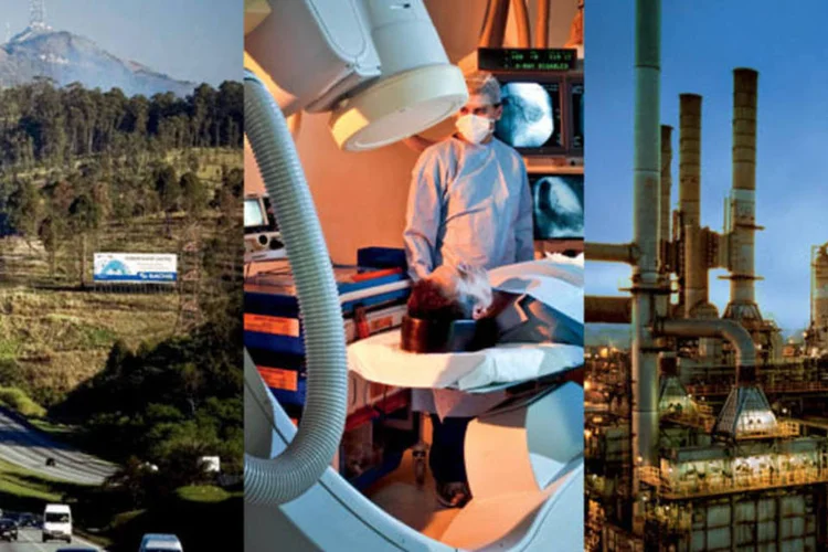 Rodovia, hospital e refinaria de gás (da esq. para a dir.): empresas na mira do governo, segundo  gestores 
e analistas (Agência Petrobras)