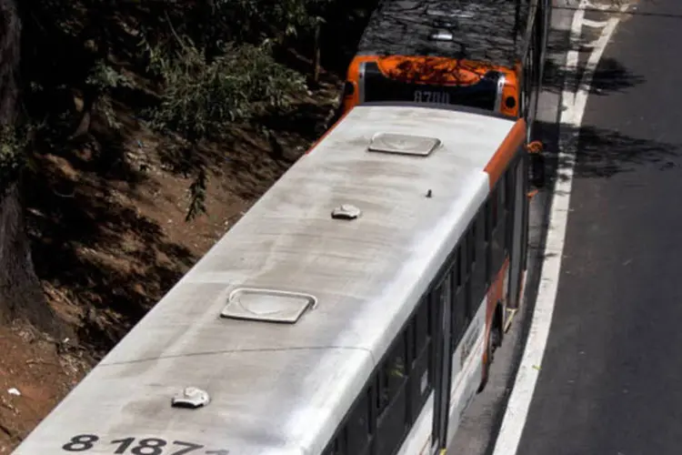 Ônibus: Prefeitura de São Paulo informou que, por volta das 7h30 desta quinta-feira, 24, a frota de ônibus era quase normal para o horário na cidade (Dado Galdieri/Bloomberg)