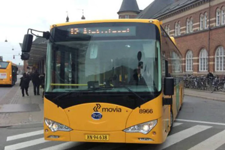 
	&Ocirc;nibus el&eacute;trico da chinesa BYD, em testes em S&atilde;o Paulo
 (Divulgação/BYD)
