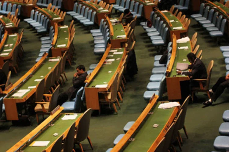 Reunião dos líderes mundiais na ONU para definir as metas do milênio (Getty Images)