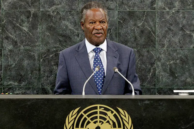 
	O presidente da Z&acirc;mbia, Michael Sata: ele foi o quinto chefe de Estado desde a independ&ecirc;ncia do pa&iacute;s
 (REUTERS/Justin Lane/Pool/Files)