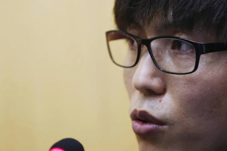 Shin Dong-hyuk, um antigo desertor norte-coreano, responde questões sobre situação dos direitos humanos no país: desertores fizeram relatos horripilantes (Kim Hong-Ji/Reuters)