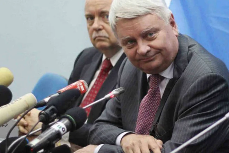 O chefe das missões de paz da ONU, Herve Ladsous: veículos blindados adicionais também foram enviados de outras missões à Força Observadora de Separação (©afp.com / Antoine Guide)