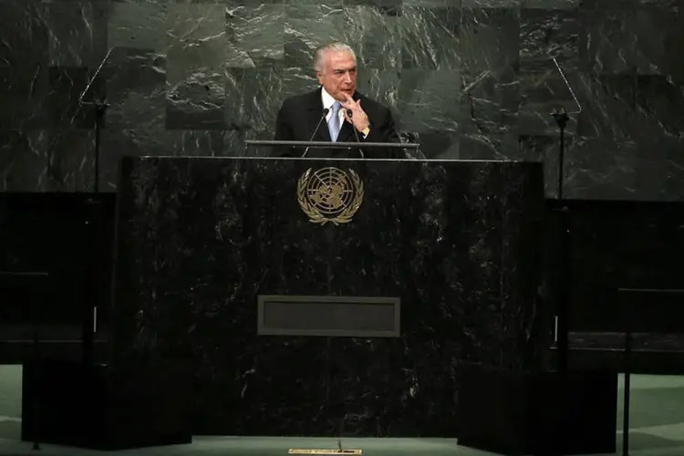 
	Michel Temer: de acordo a ONU, 30 pa&iacute;ses devem encaminhar o documento hoje
 (Mike Segar/Reuters)