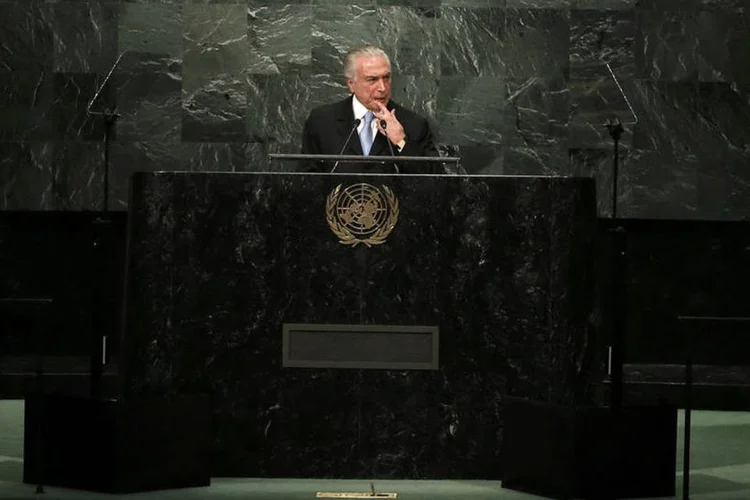 
	Michel Temer: de acordo a ONU, 30 pa&iacute;ses devem encaminhar o documento hoje
 (Mike Segar/Reuters)