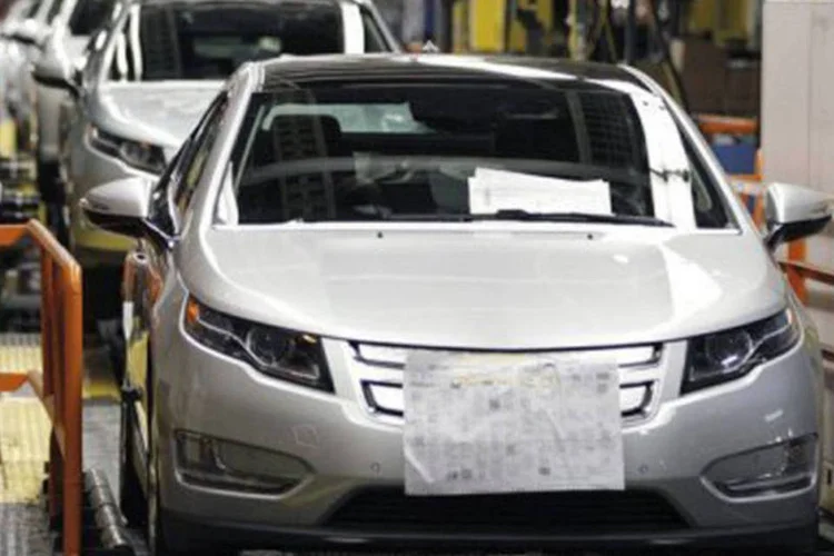 
	Ve&iacute;culo da Opel em uma f&aacute;brica na Alamanha: segunda maior marca da GM perdeu bilh&otilde;es de euros nos &uacute;ltimos anos com a queda das vendas de autom&oacute;veis europeus
 (Bill Pugliano)