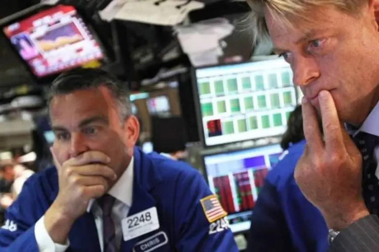 Em 20 minutos, o Dow Jones recuperou cerca de 230 pontos (Mario Tama/ Getty Images)