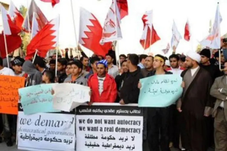 Protesto no Bahrein: já são 22 dias de manifestações (AFP)