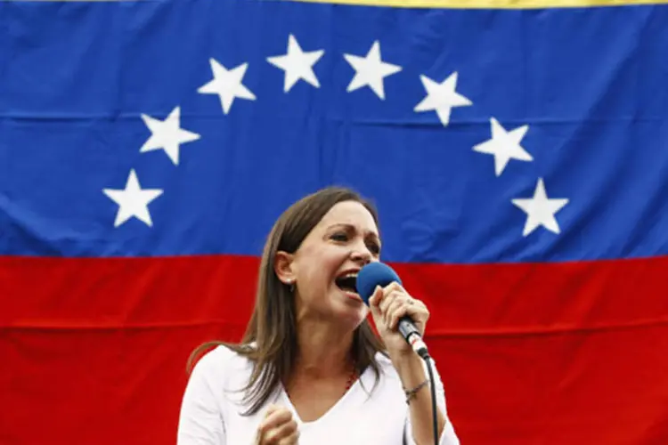 María Corina Machado: a primeira mulher a tentar a presidência da Venezuela desde 2012 (Carlos Garcia Rawlins/Reuters)