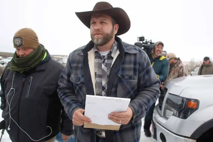 Ammon Bundy, preso em janeiro por liderar ocupação armada no Oregon (REUTERS/Jim Urquhart)