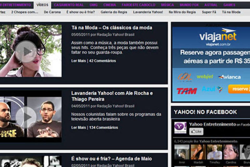 Yahoo! Brasil lança produção própria de vídeos de entretenimento