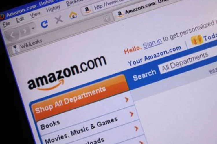 Antigo site da Amazon (Karen Bleier/AFP)