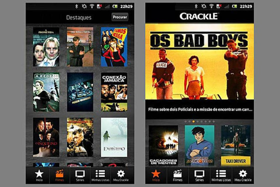 Crackle é app móvel de entretenimento mais acessado no país